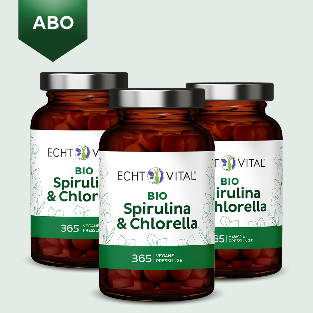 Bio Spirulina und Chlorella - Jahresabo