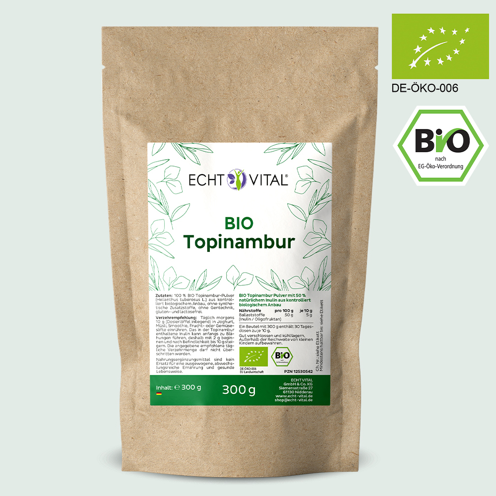 Bio Topinambur - 1 Beutel mit 300 g Pulver