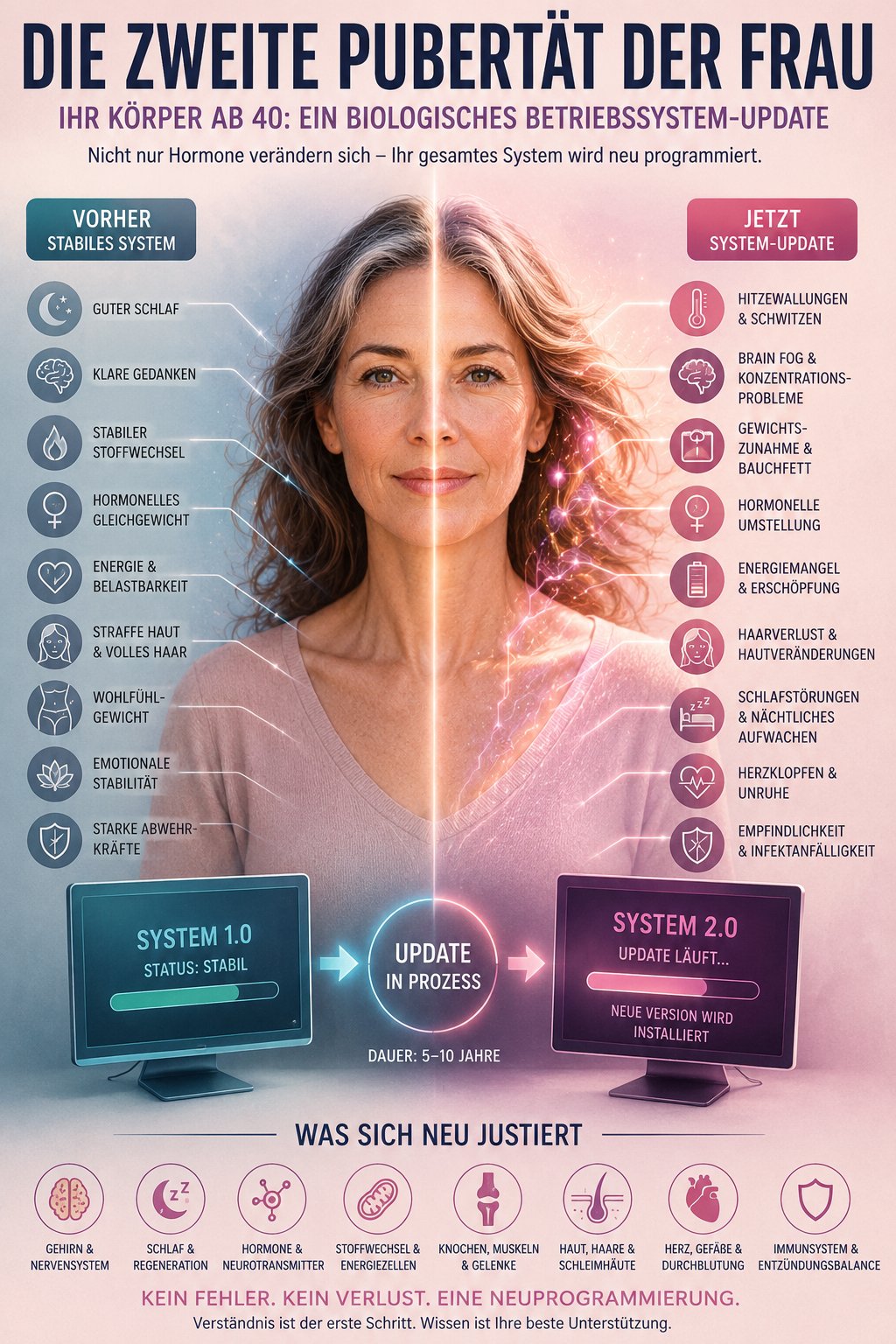 Die zweite Pubertät der Frau als biologisches Betriebssystem-Update