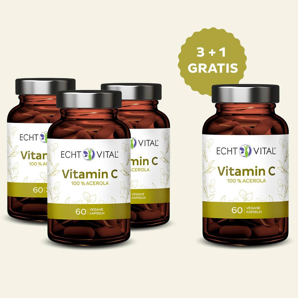 3 + 1 Vitamin C Kapseln - Aktionspaket