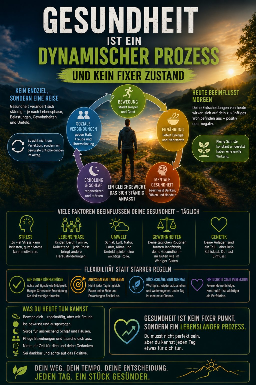 Gesundheit ist ein dynamischer Prozess und kein fixer Zustand