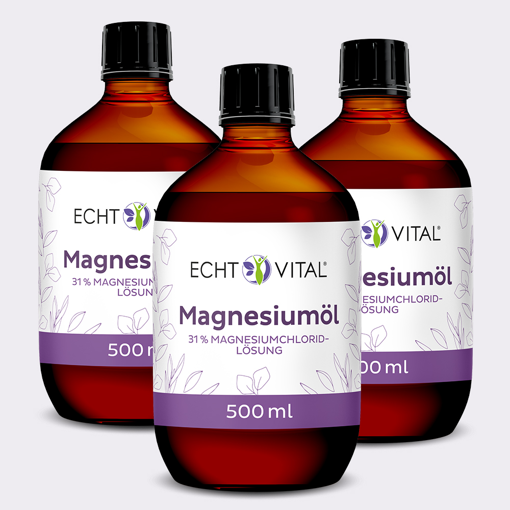 Magnesiumöl - 3 Flaschen mit je 500 ml