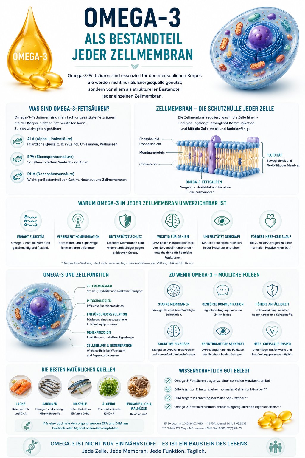Omega-3 als Bestandteil jeder Zellmembran