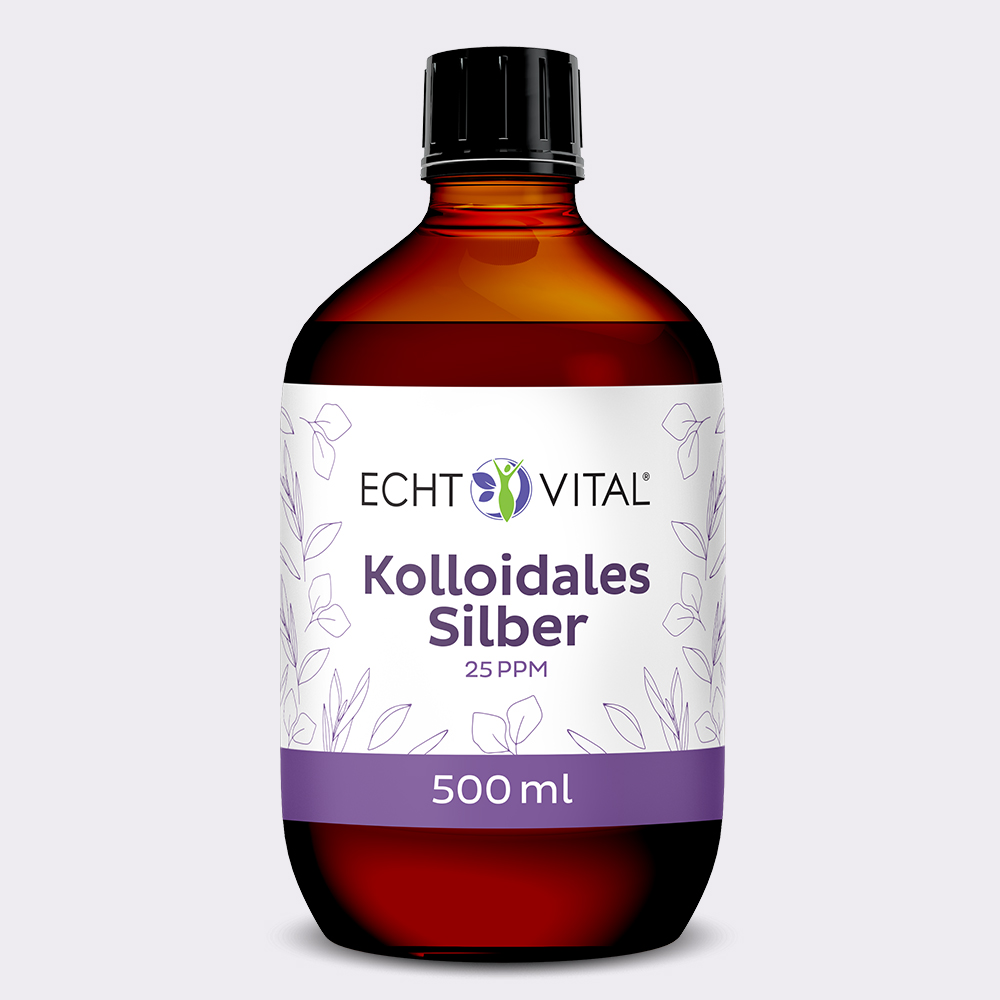 Kolloidales Silber 25 ppm - 1 Flasche mit 500 ml