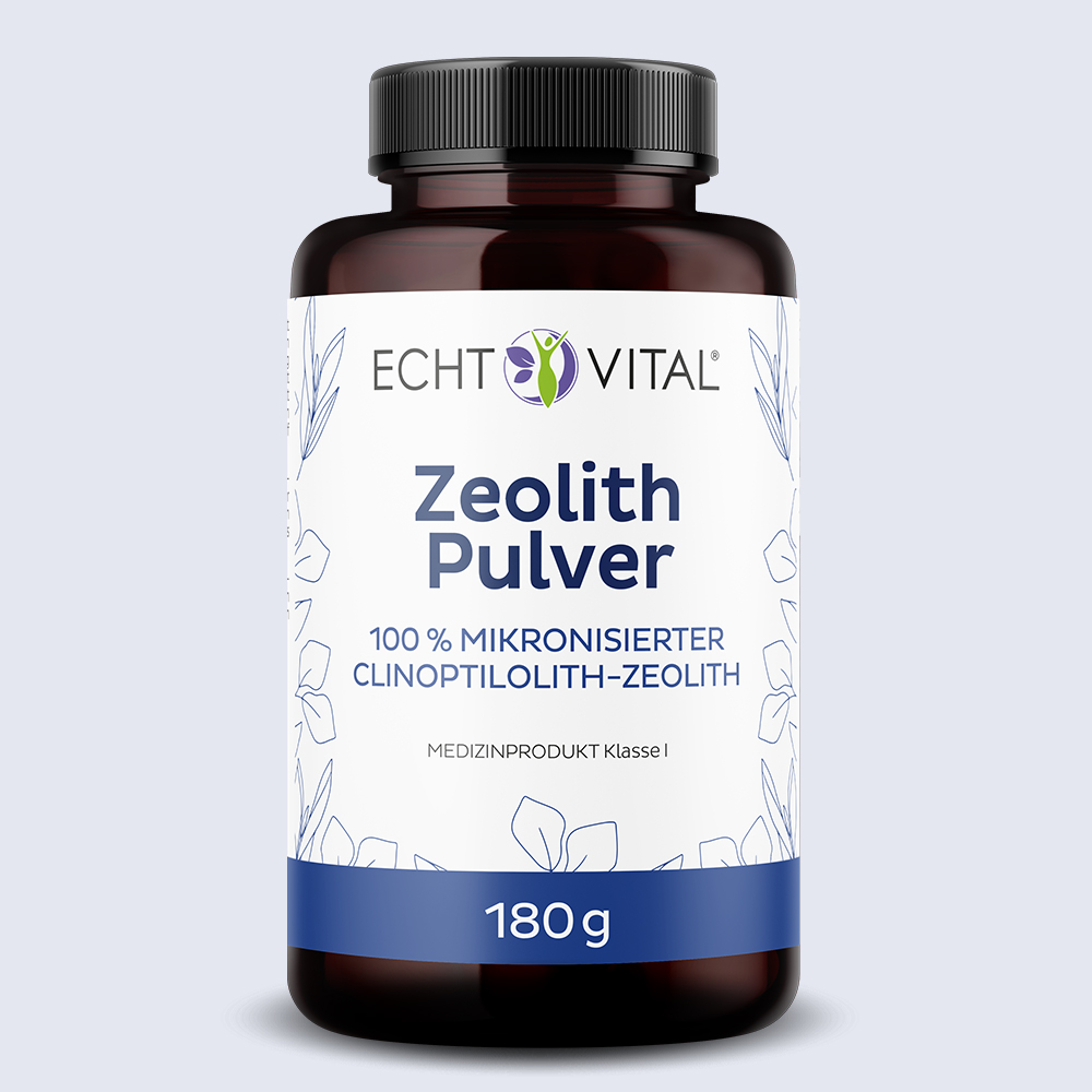 Zeolith - 1 Glas mit 180 g Pulver