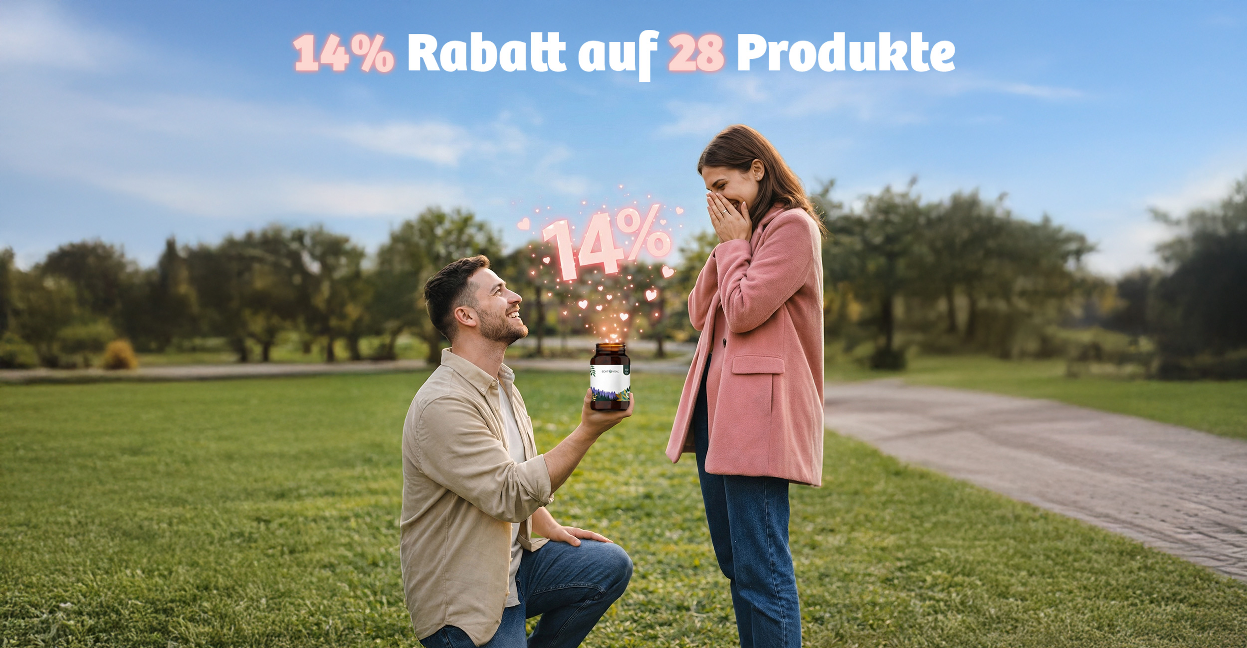 14 % Gutschein Rabatt jetzt nutzen - Code: Valentin14