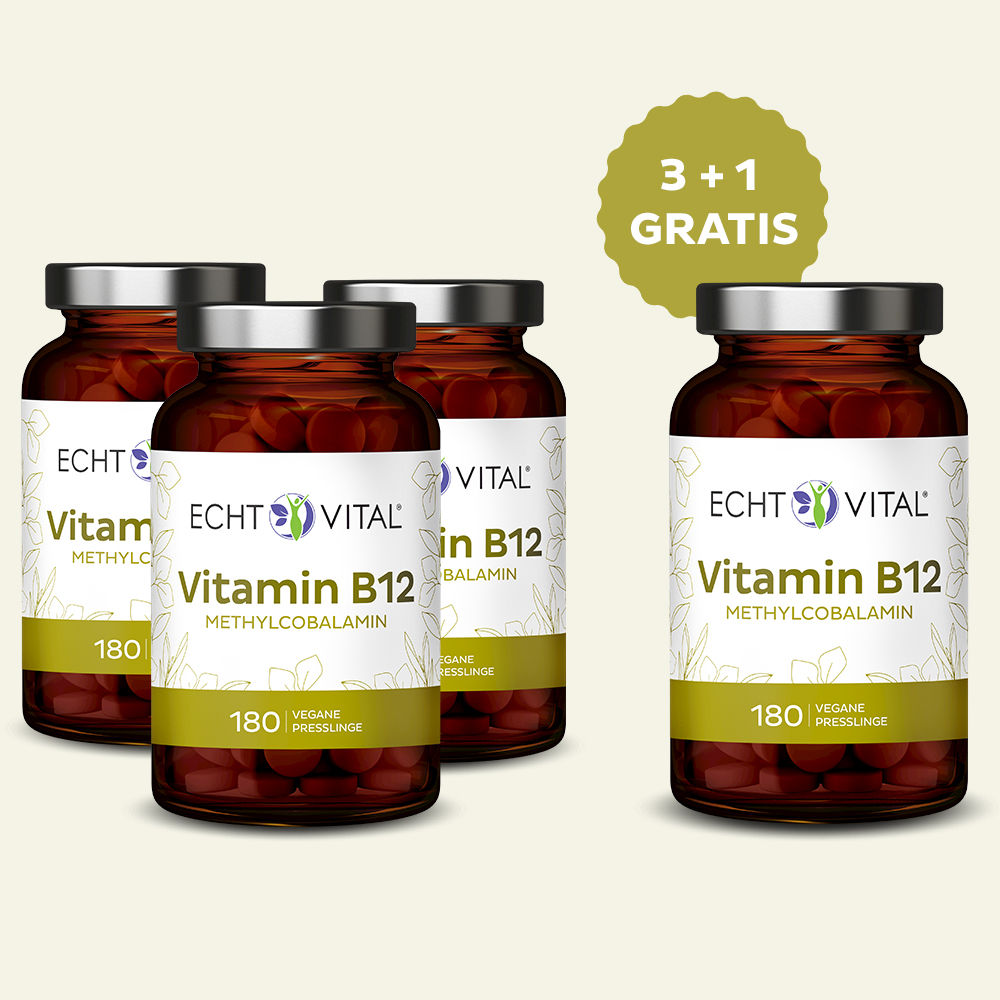 3 + 1 Vitamin B12 Presslinge -  Aktionspaket