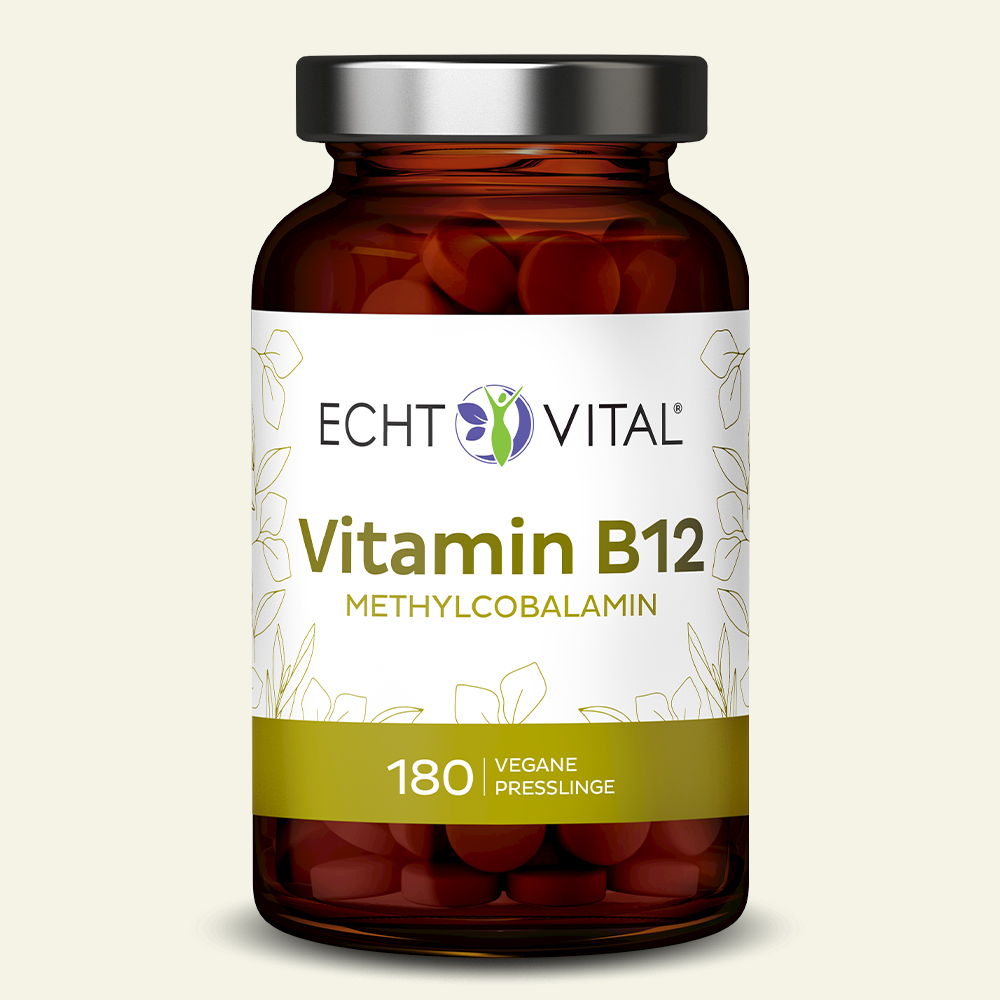 Vitamin B12 - 1 Glas mit 180 Presslingen