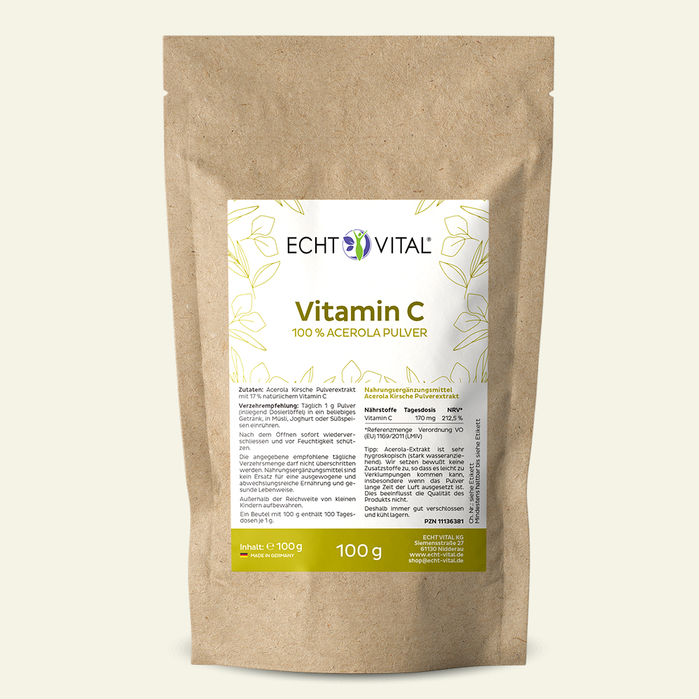 Vitamin C - 1 Beutel mit 100 g Pulver