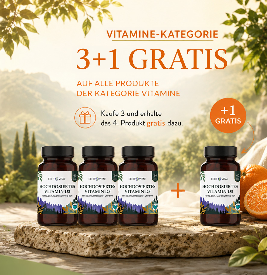 Longevity-Kategorie: 3+1 gratis – kaufe 3 Produkte, das 4. gratis dazu