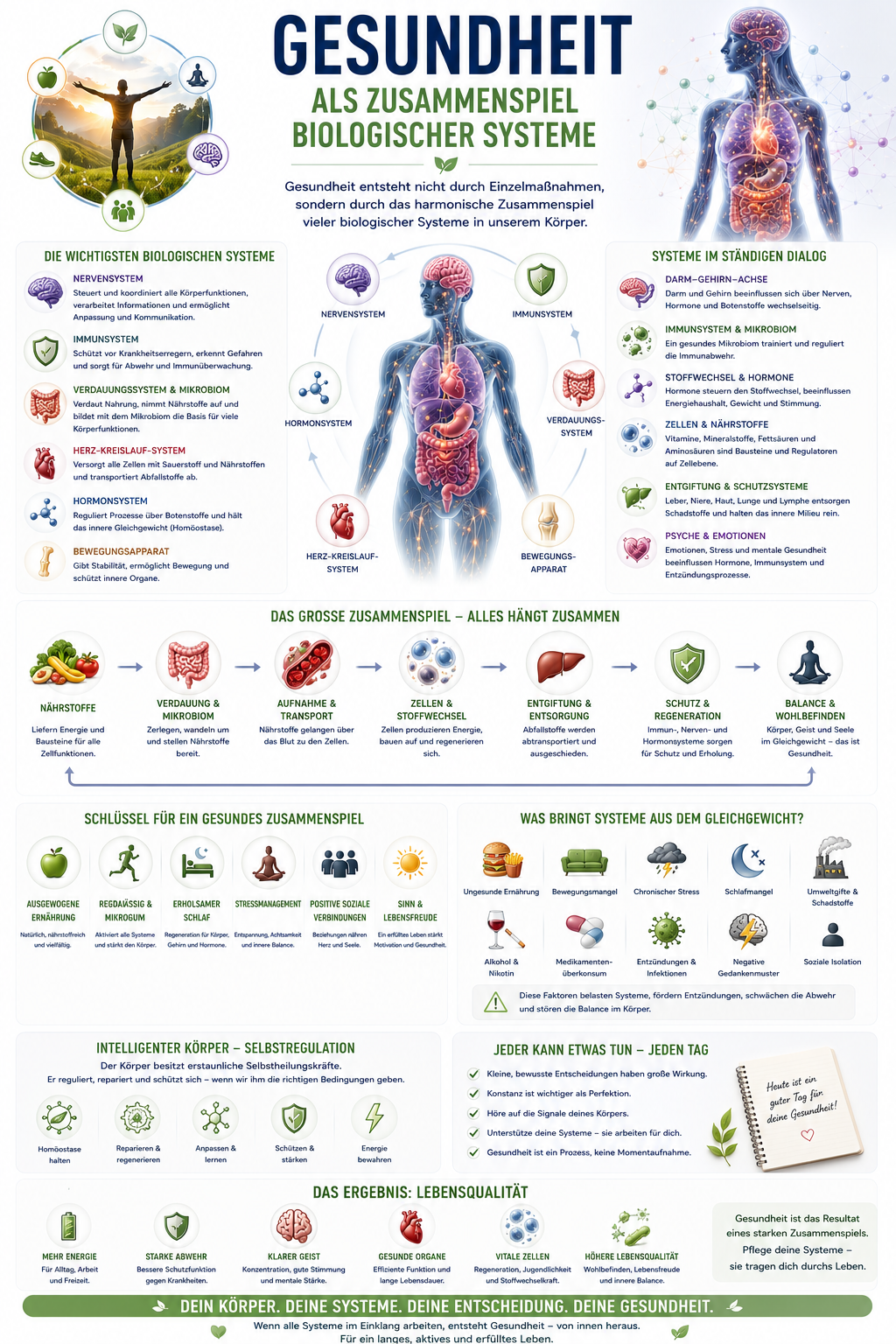 Gesundheit als Zusammenspiel biologischer Systeme