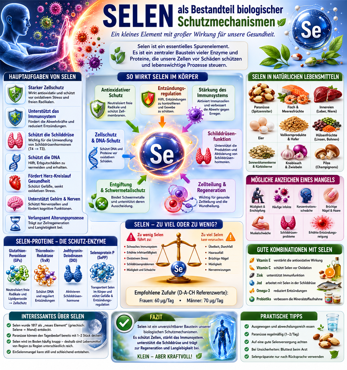 Selen als Bestandteil biologischer Schutzmechanismen